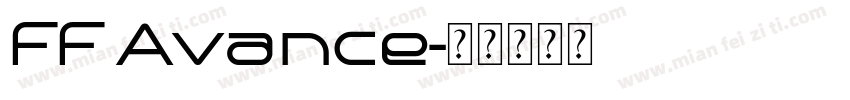 FF Avance字体转换